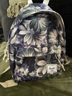 Herschel Floral Navy & Green Mini Backpack